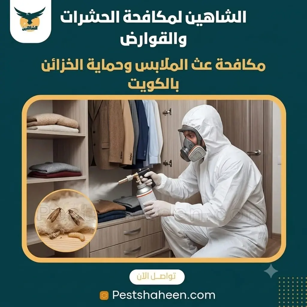 مكافحة عث الملابس والمفروشات في الكويت