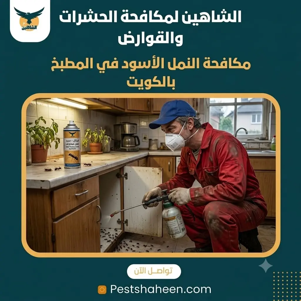 مكافحة النمل في المطبخ بالكويت دون تلويث الطعام