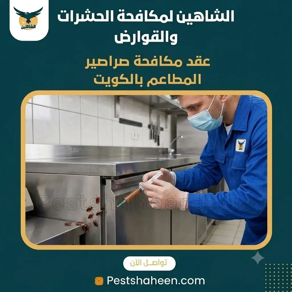 عقد مكافحة صراصير للمطاعم بالكويت وما يشمله