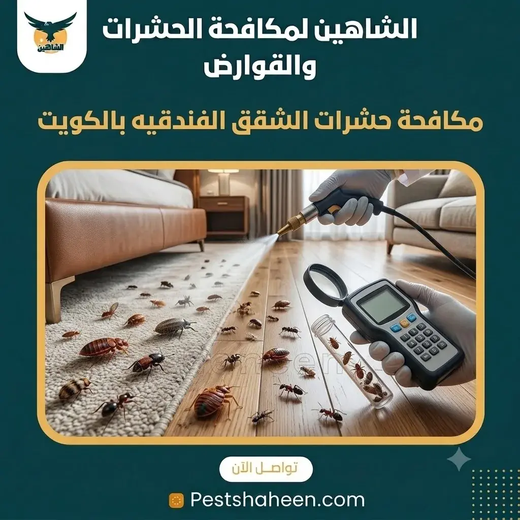 مكافحة حشرات الشقق الفندقية بالكويت دون تعطيل النزلاء